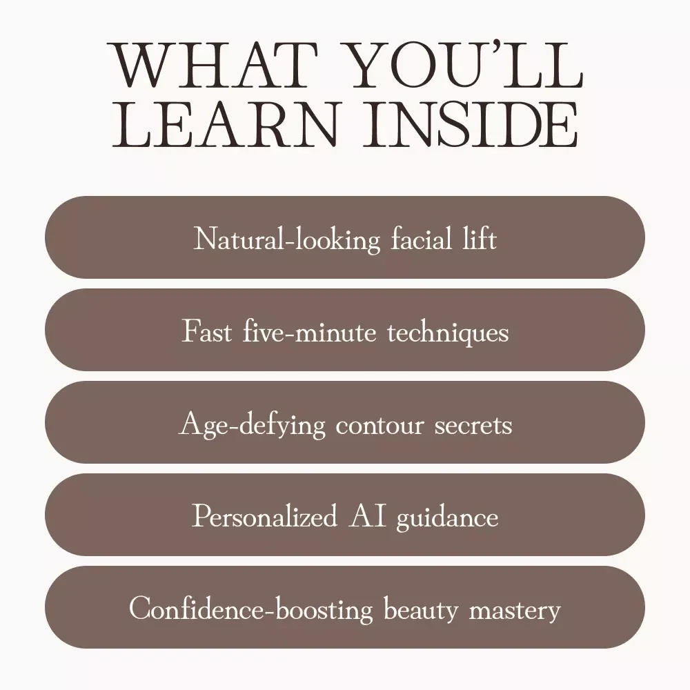 Youthful Glow Through Contour | Digital Guide for Beginners | How to Contour for a Youthful Appearance | Step-by-Step Makeup Tutorial + AI Beauty Prompts