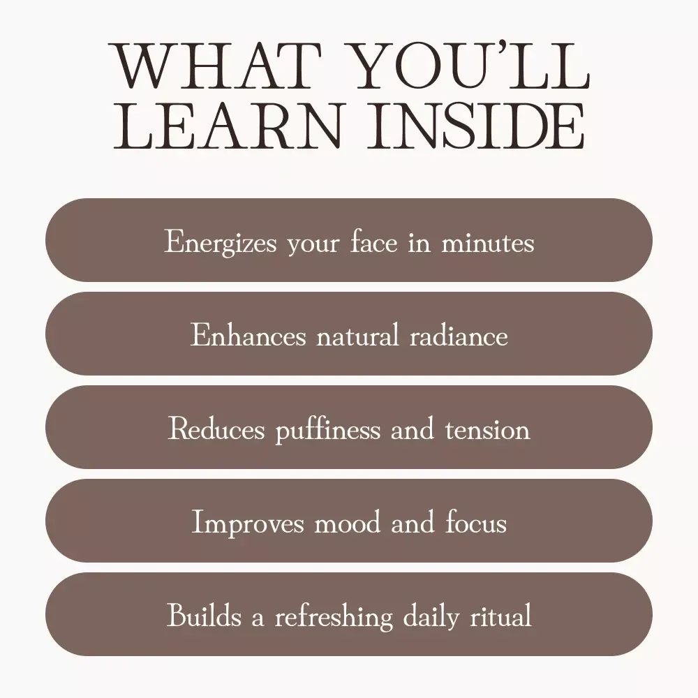 Wake Up Your Face: A Quick Morning Massage Guide | How to Perform a Quick Facial Massage in the Morning for Radiant, Energized Skin | Digital Self-Care eBook & Skincare Routine Download