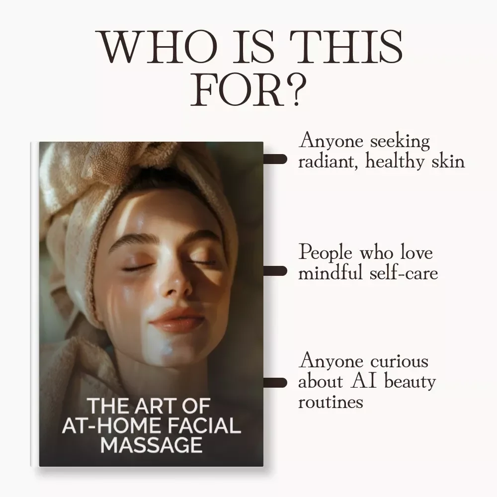 The Art of At-Home Facial Massage | Step-by-Step Guide to Facial Massage at Home | Digital Self-Care & Glow-Enhancing Routine eBook