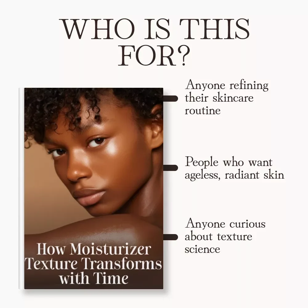 How Moisturizer Texture Transforms with Time | Skincare Guide for Aging Skin | Digital Download | Why Moisturizer Texture Matters as You Get Older