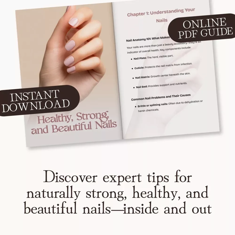 Healthy, Strong, and Beautiful Nails | Best Practices for At-Home Nail Care Guide | Digital Download for Natural Nail Health and Beauty