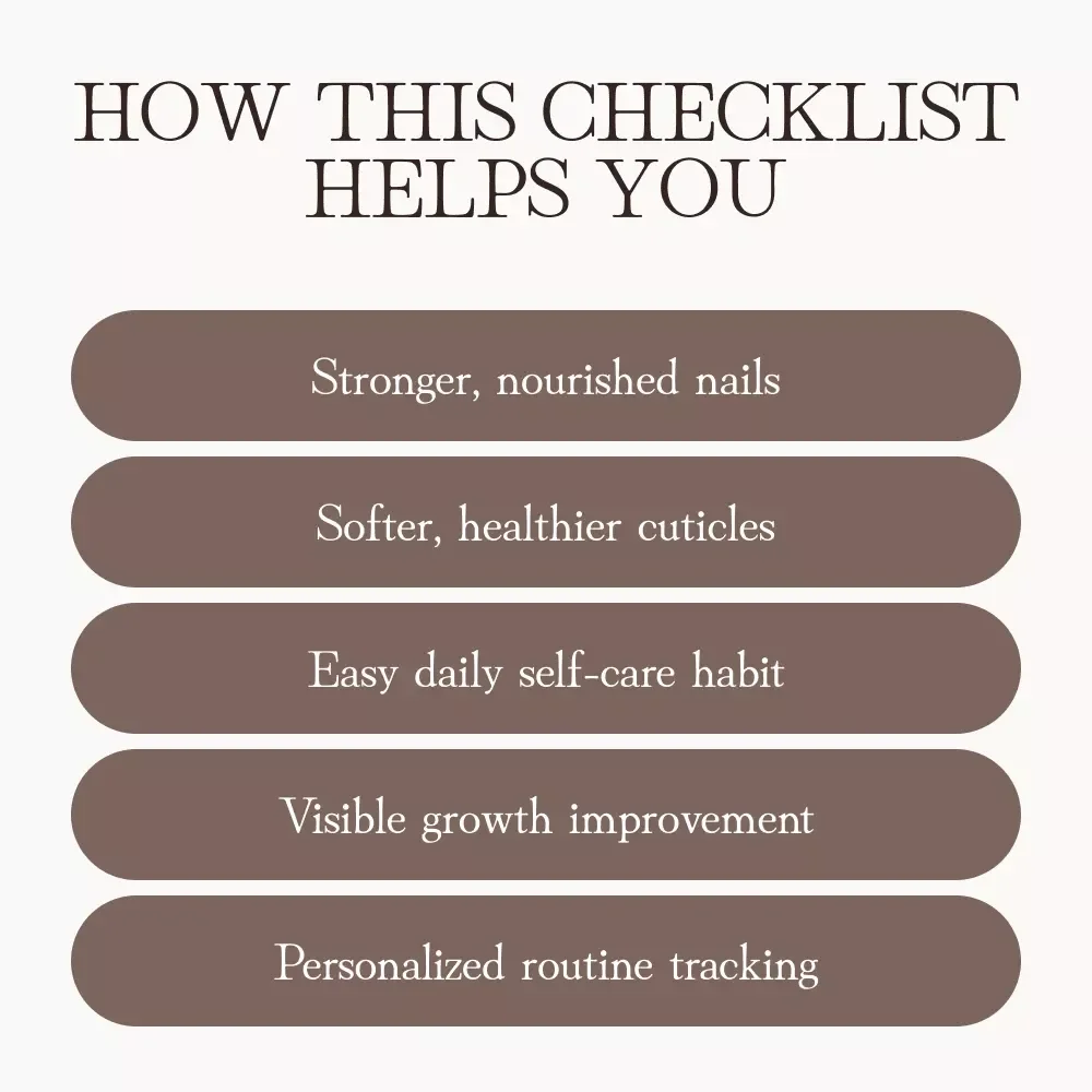 Using Nail Oils Effectively Checklist | How to Use Nail Oils Effectively for Stronger, Healthier Nails | Digital Download Self-Care Routine Guide for Nail Growth & Cuticle Care