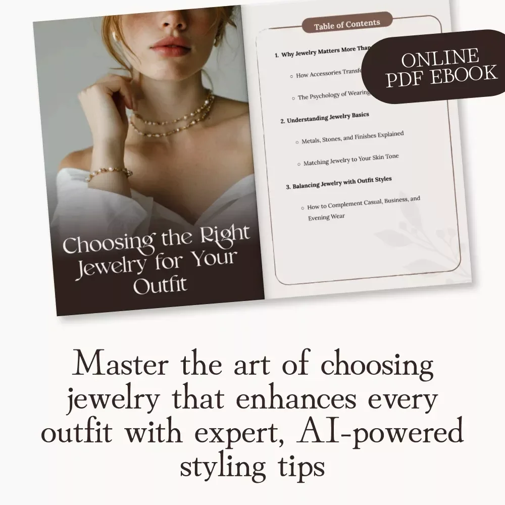 Choosing the Right Jewelry for Your Outfit | Style Guide for Women | Digital Download Jewelry Styling eBook | Accessory Matching & AI Fashion Tips