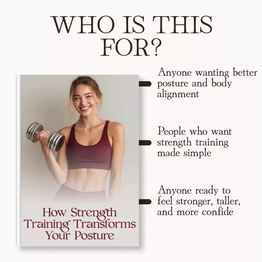 How Strength Training Transforms Your Posture | Digital Guide for Better Alignment, Confidence & Strength | Fitness eBook, Posture Correction, AI Training Tips, Printable PDF Download