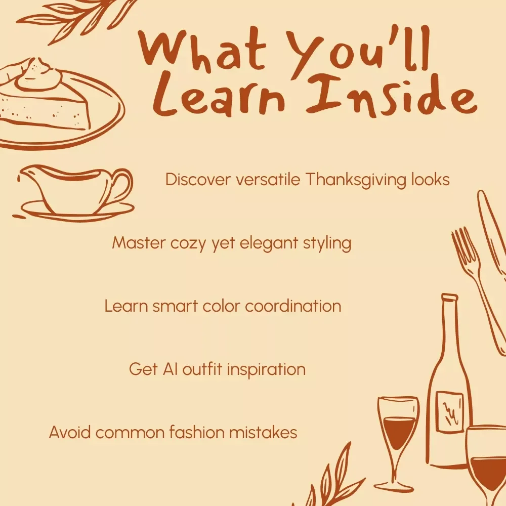 Stylish Thanksgiving Outfit Ideas to Impress Everyone | Thanksgiving Outfit Ideas eBook | Fall Fashion Guide for Women & Men | Digital Download for Holiday Style Inspiration