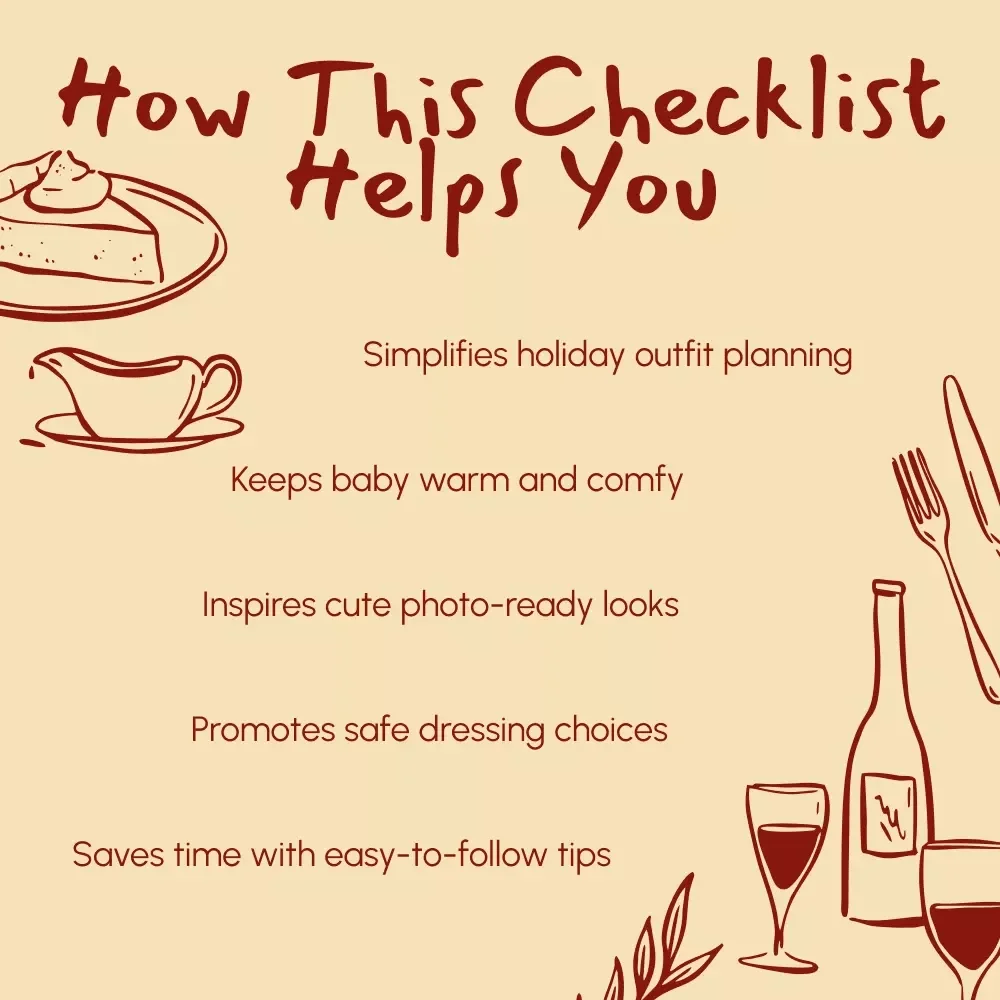 Newborn Thanksgiving Outfit Checklist | Cozy & Stylish Baby Holiday Guide | Printable Digital Download for New Parents | Fall Baby Outfit Planner | newborn thanksgiving outfit
