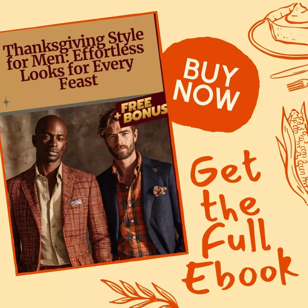 Thanksgiving Style for Men: Effortless Looks for Every Feast | Mens Thanksgiving Outfit Guide | Fall Fashion eBook for Modern Gentlemen