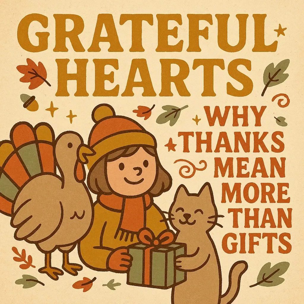 Grateful Hearts: Why Thanks Mean More Than Gifts | Mindful Living eBook | Digital Download Guide to Gratitude, Joy & Emotional Wellness | why giving thanks matters more than receiving gifts