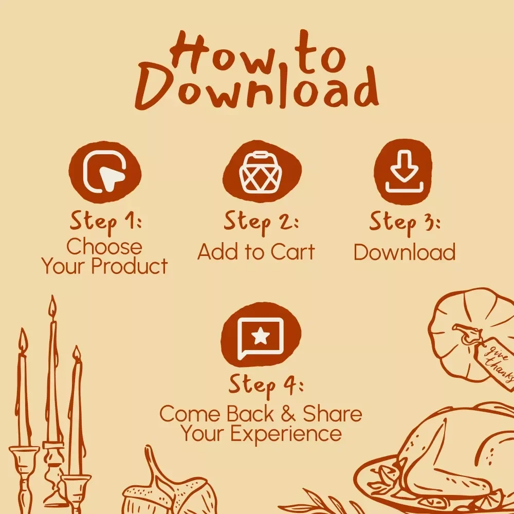 Mindful Thanks: Staying Calm Amid Thanksgiving Chaos | Digital Mindfulness Guide for Holiday Stress Relief | How to Stay Mindful During Thanksgiving Stress | Printable & Instant Download