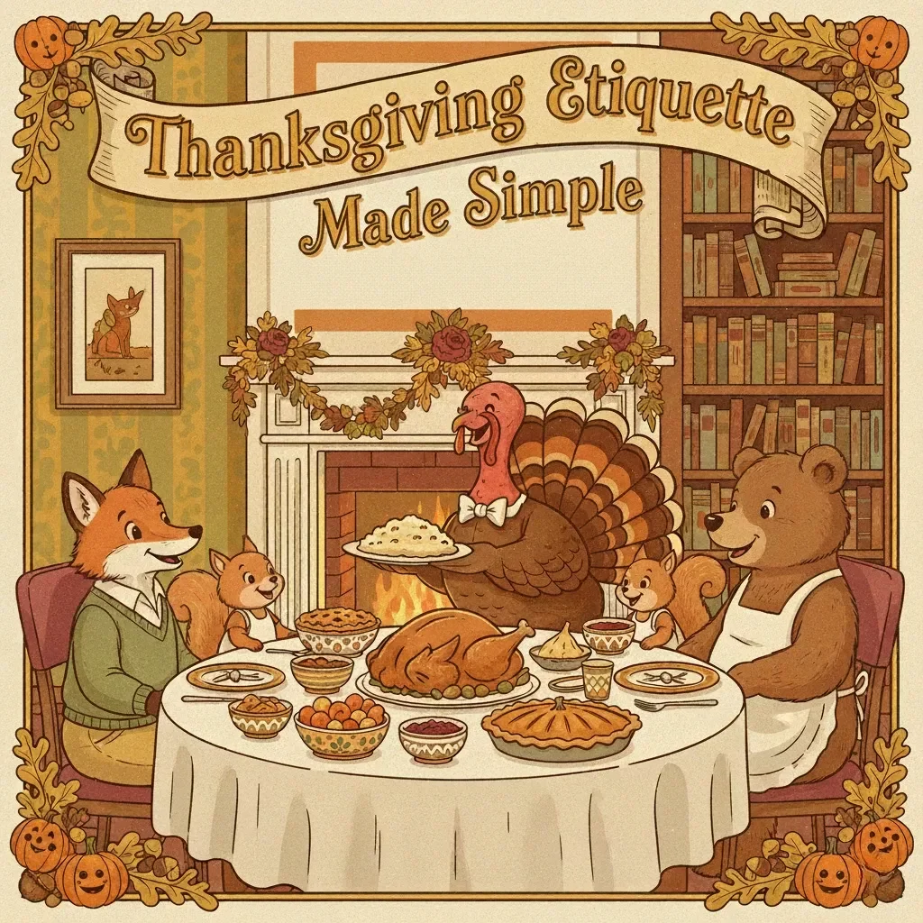 Thanksgiving Etiquette Made Simple | Digital Etiquette Guide for Polite Gatherings, Gratitude, and Hosting Tips | Printable eBook & AI Etiquette Toolkit