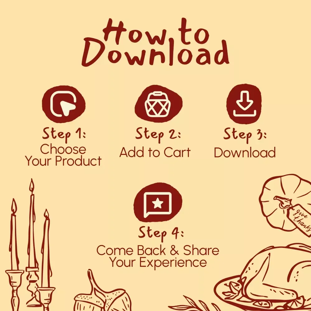 The Ultimate Thanksgiving Decorating Checklist | Printable Digital Download | Best Way to Decorate for Thanksgiving | Holiday Home Styling Guide