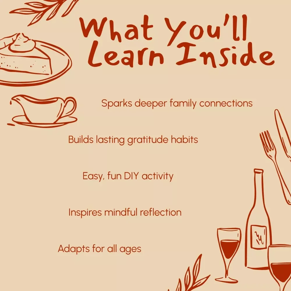 How to Create a Thanksgiving Gratitude Jar – Printable Guide for Families, Teachers & Self-Growth | Digital Download | How to Create a Gratitude Jar for Thanksgiving eBook