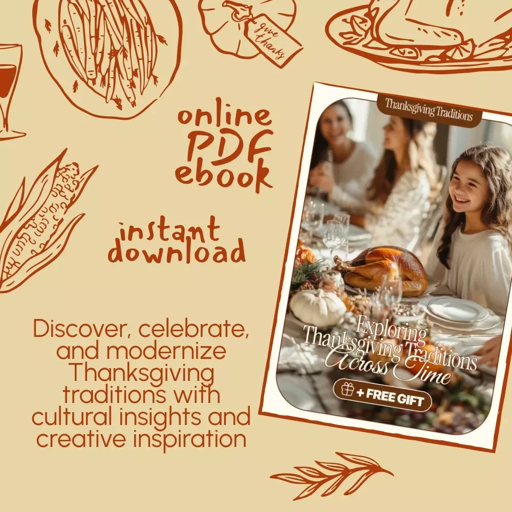 Exploring Thanksgiving Traditions Across Time | Thanksgiving Traditions eBook | Digital Download Guide to Celebrate and Reconnect with Holiday Heritage