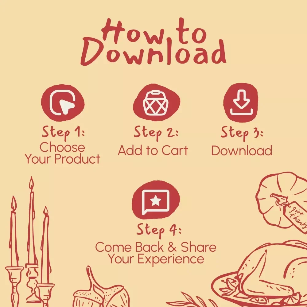 Checklist: How to Slow Down and Enjoy Thanksgiving | Mindful Holiday Planner, Digital Download for Relaxed & Grateful Celebrations, Printable Self-Care Guide