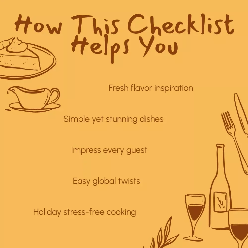 Feast Beyond Tradition: Unique Thanksgiving Dishes Checklist | Creative Holiday Menu Ideas | Digital Download for Food Lovers & Home Chefs