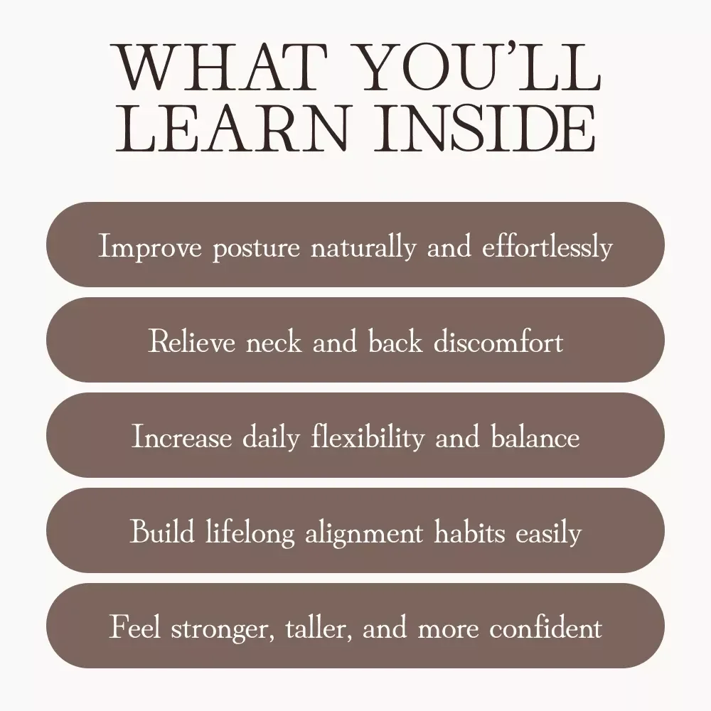 Stretch Yourself Straight: Simple Stretches to Fix Poor Posture | Digital Posture Correction eBook | Printable Posture Guide, Wellness PDF, Fitness & Self-Care Download
