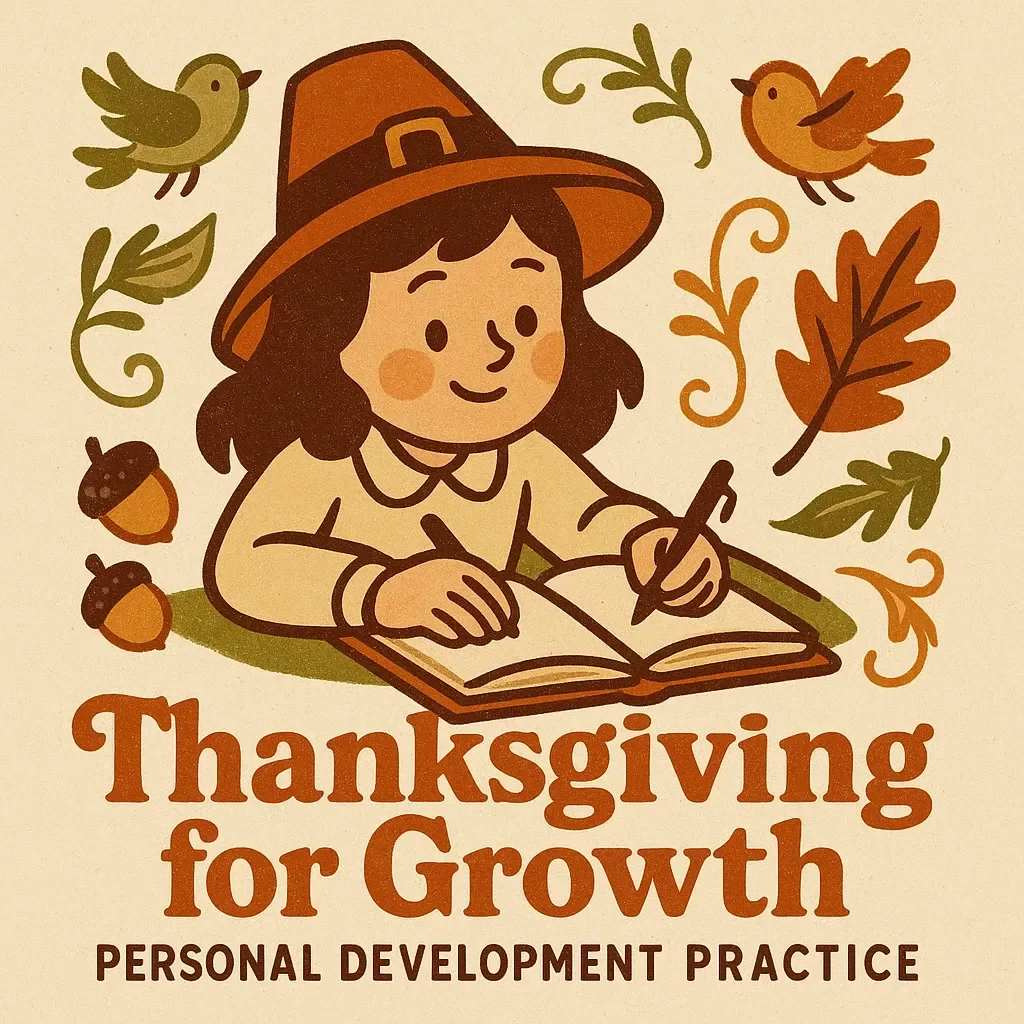 Thanksgiving for Growth: Personal Development Practice | Mindful Gratitude Guide for Self-Reflection, Goal Setting & Intentional Living | Digital Download for Personal Growth & Thanksgiving Mindfulness