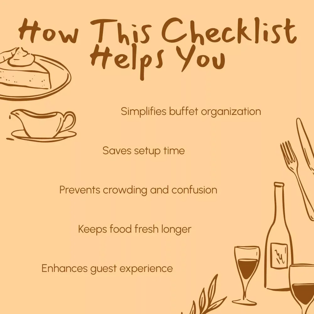 The Ultimate Thanksgiving Buffet Checklist | Printable Holiday Party Planner | Digital Download for Easy Entertaining | The Best Way to Serve Thanksgiving Buffet Style