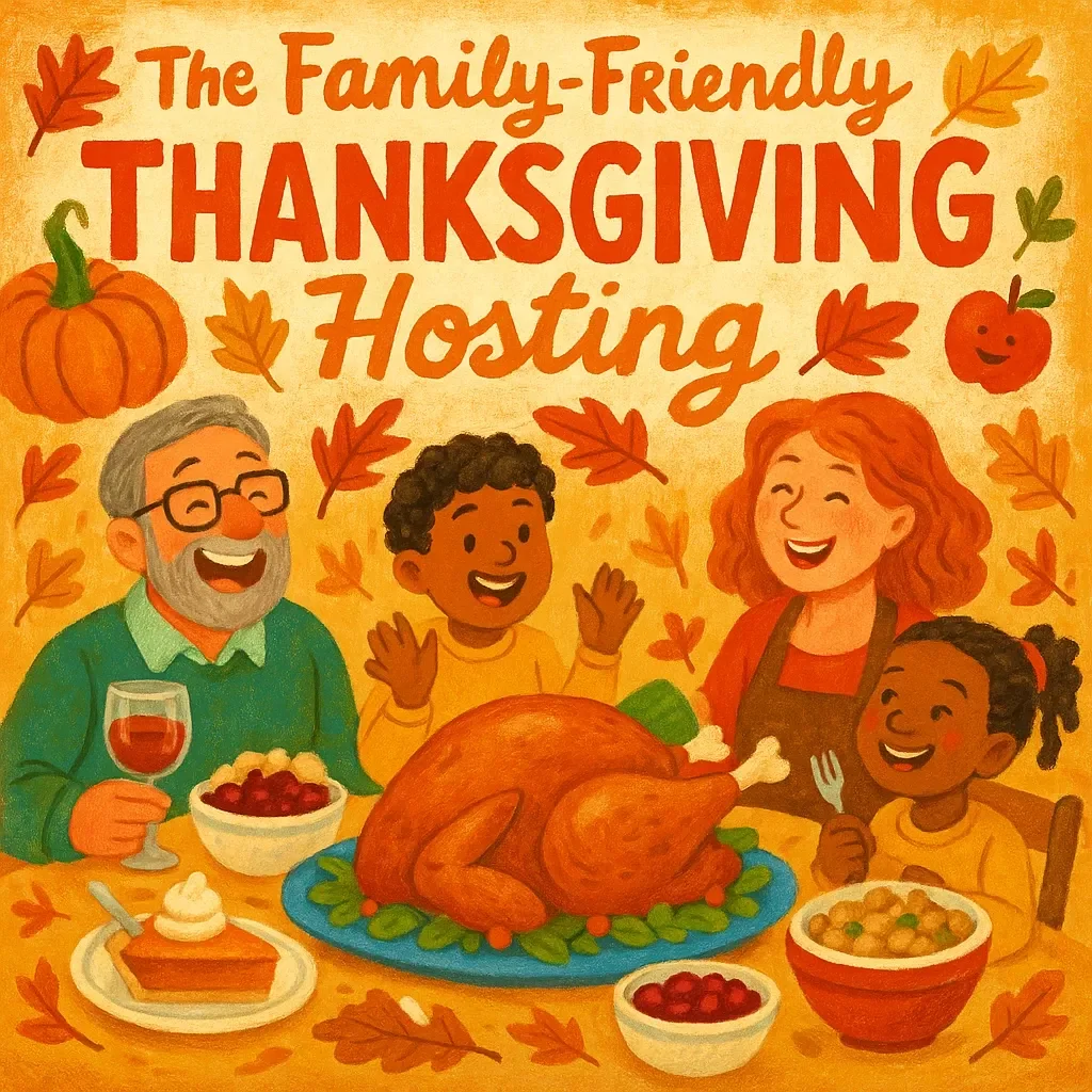 The Family-Friendly Thanksgiving Hosting Checklist | Printable Digital Download for Parents | Easy Tips for Hosting Thanksgiving with Kids