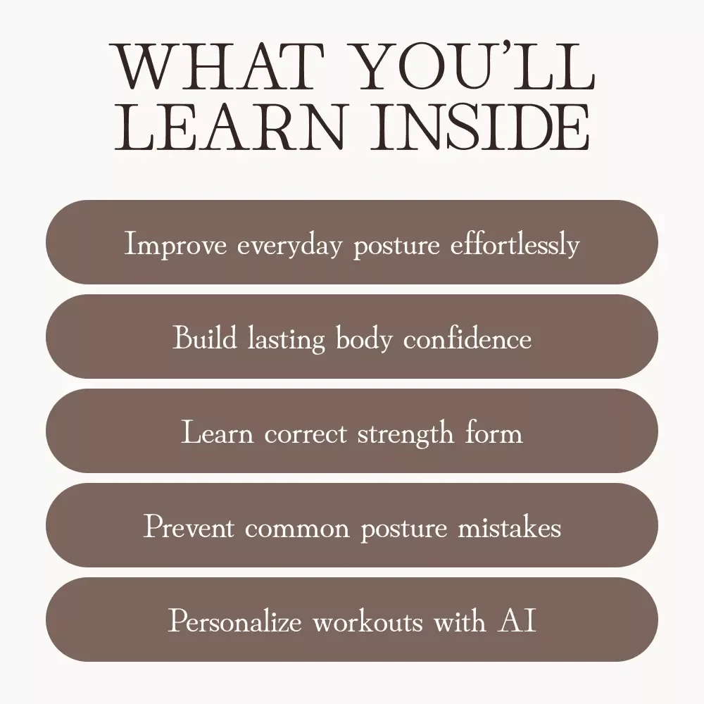 How Strength Training Transforms Your Posture | Digital Guide for Better Alignment, Confidence & Strength | Fitness eBook, Posture Correction, AI Training Tips, Printable PDF Download