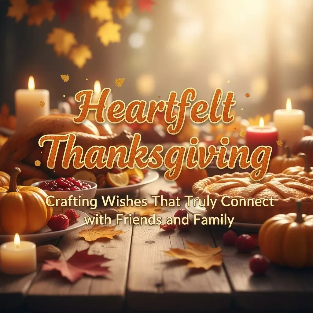 Heartfelt Thanksgiving: Crafting Wishes That Truly Connect with Friends and Family | Digital Guide for Meaningful thanksgiving wishes to friends and family | eBook, Gratitude Messages & AI Writing Prompts