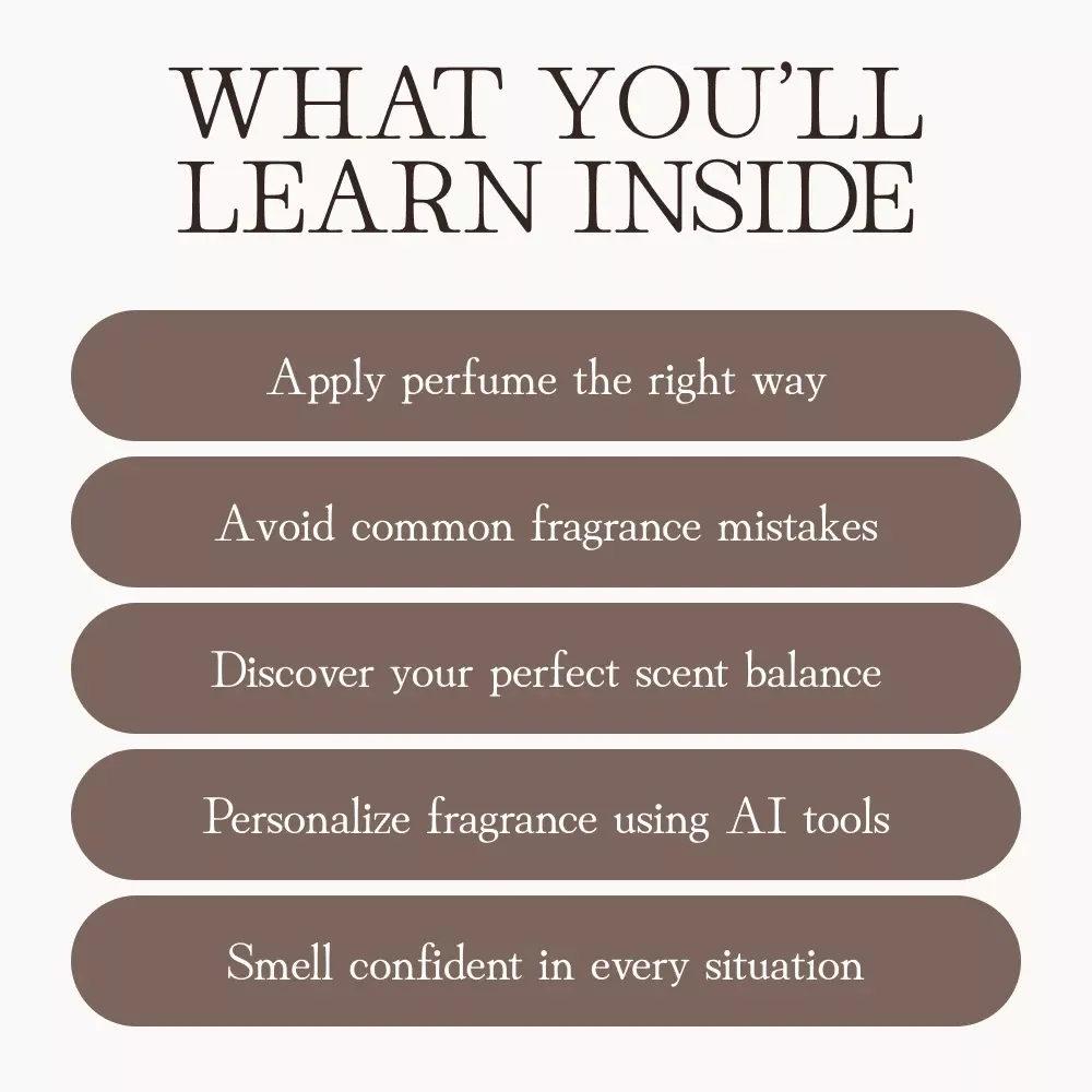 How to Wear Fragrance Right | Digital Fragrance Guide for Men & Women | eBook on Applying Perfume, Finding Your Scent Balance & Using AI for Personalized Fragrance Routines | Printable Checklist & Scent Layering Tips