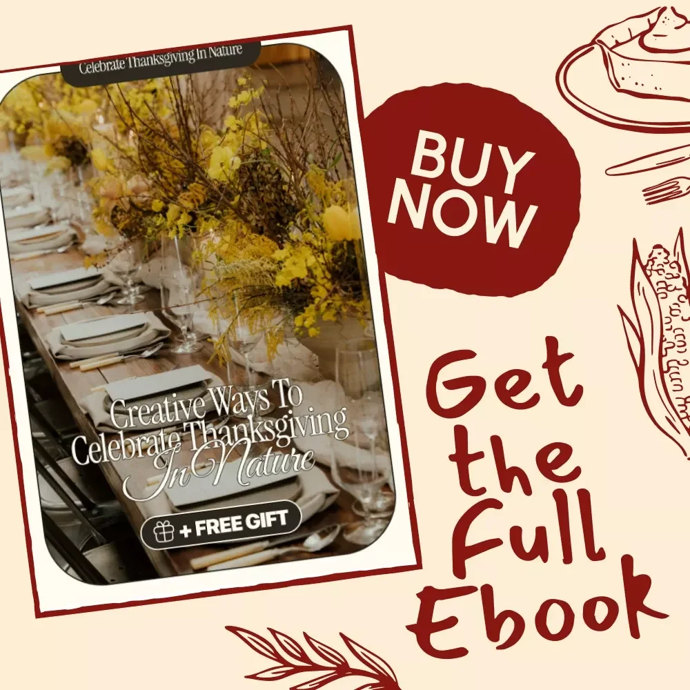 Creative Ways to Celebrate Thanksgiving in Nature | Outdoor Thanksgiving Activities eBook | Family-Friendly Digital Download for Memorable Outdoor Celebrations