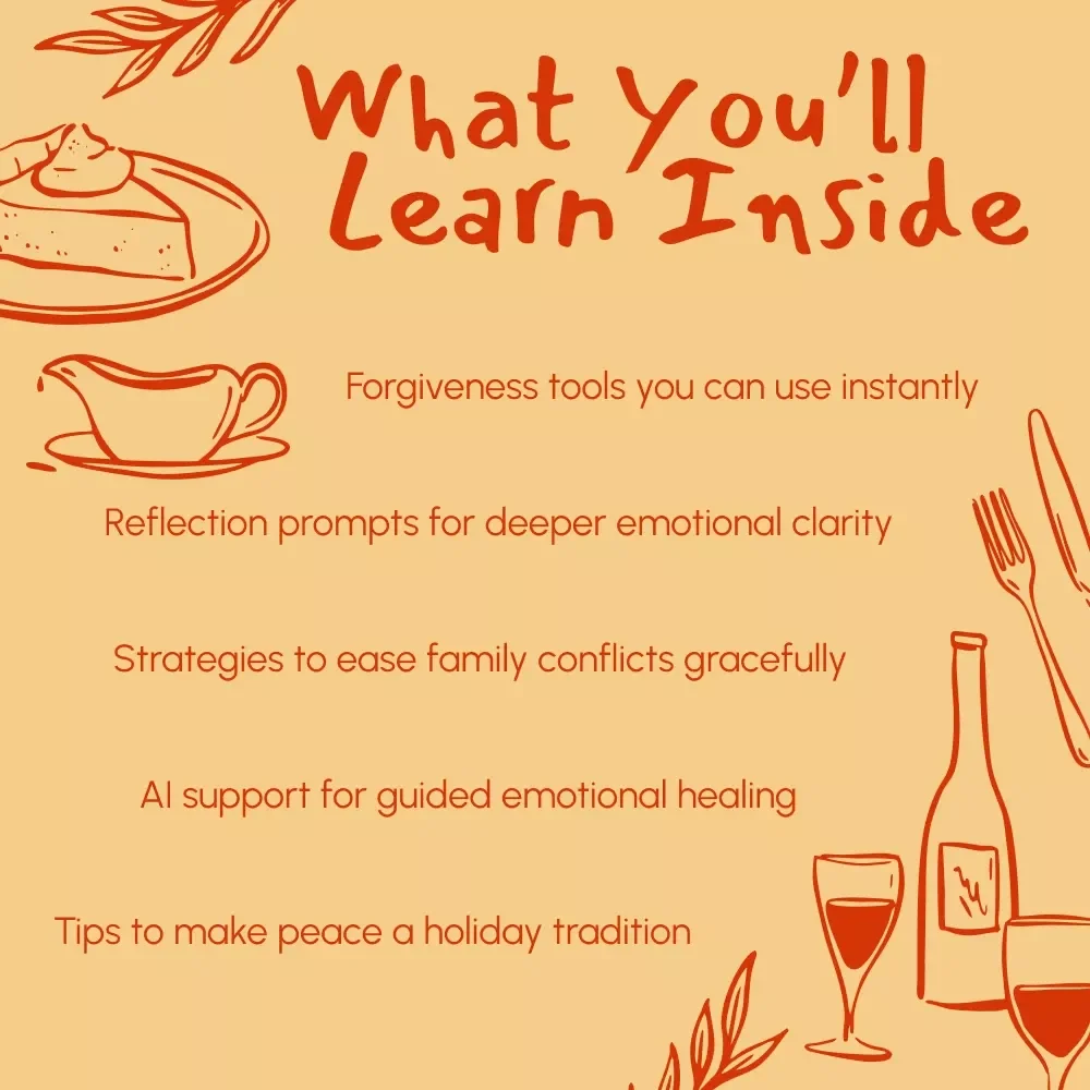 Why Forgiveness Matters This Thanksgiving | Emotional Healing & Family Peace eBook | Digital Download Guide on Gratitude, Letting Go & Emotional Renewal