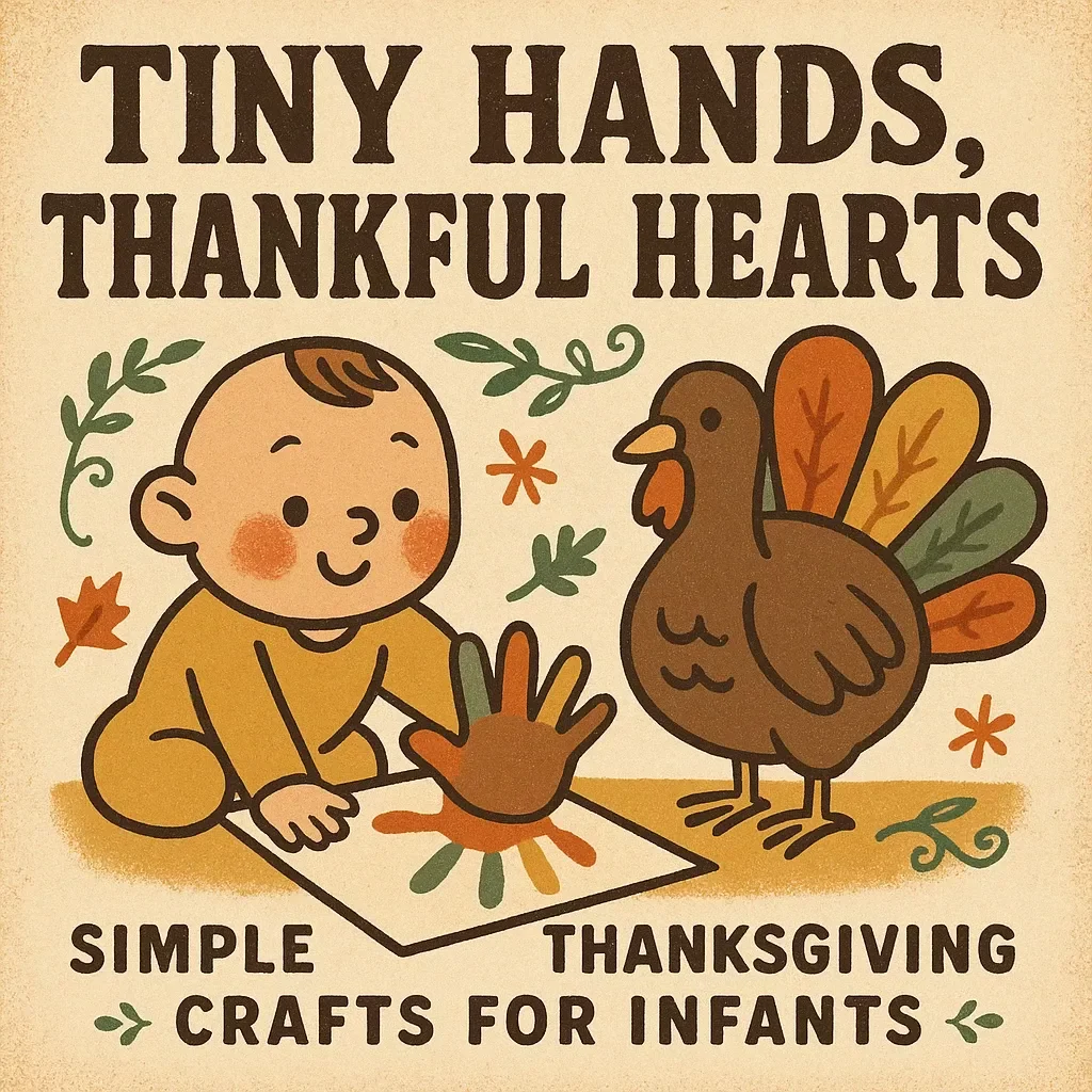 Tiny Hands, Thankful Hearts: Simple Thanksgiving Crafts for Infants | Daycare Thanksgiving Crafts for Infants | Printable Craft Guide for Teachers & Caregivers