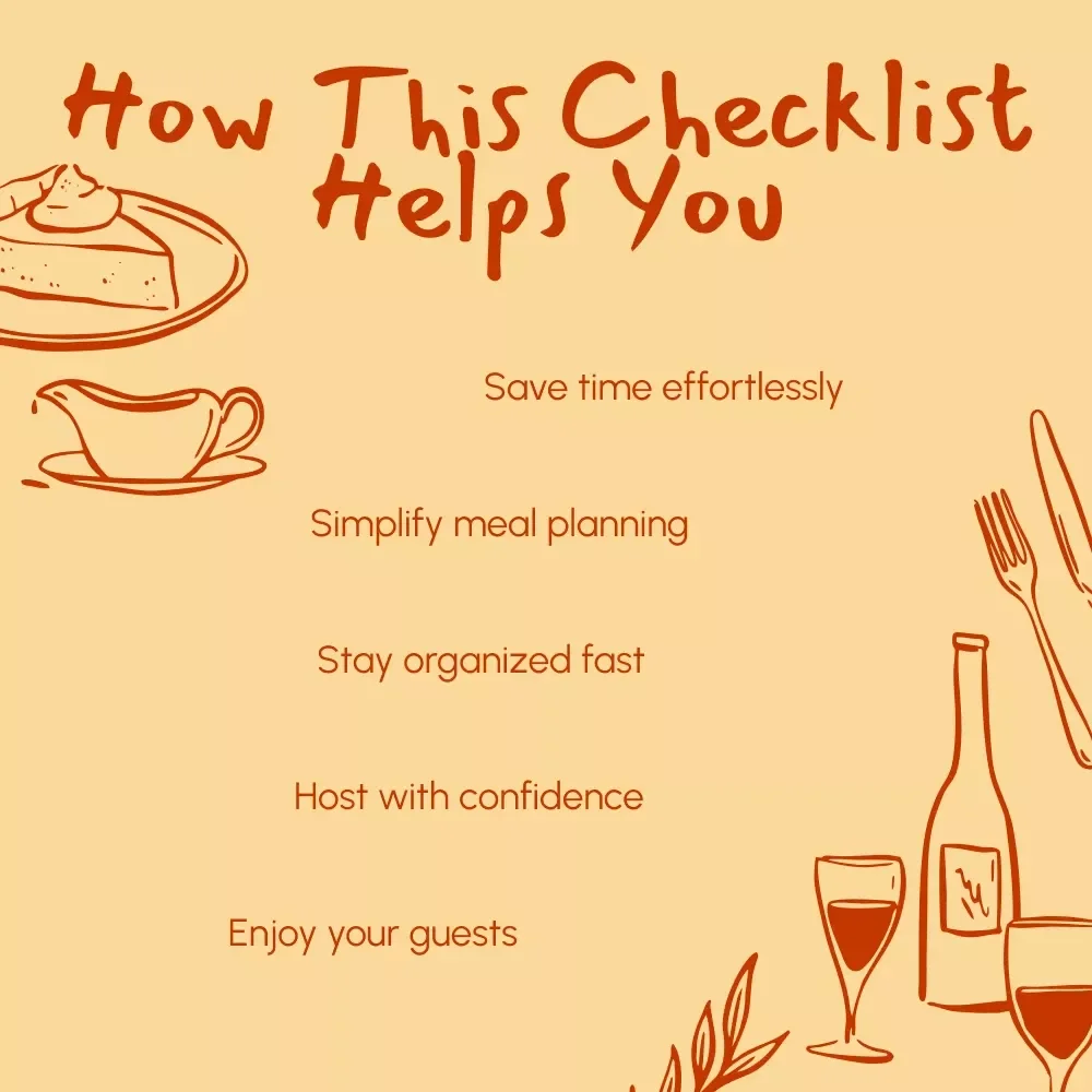 Last-Minute Thanksgiving Planning Checklist: Hosting Guests Without the Stress | Printable Holiday Guide | How to Plan Thanksgiving for Last Minute Guests