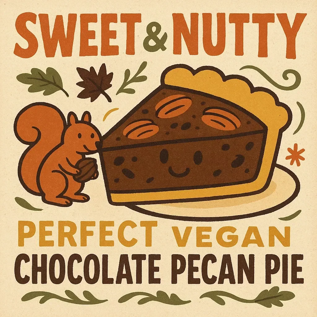 Sweet & Nutty: Your Guide to a Perfect Vegan Chocolate Pecan Pie for Thanksgiving | Vegan Dessert eBook | Plant-Based Holiday Baking Guide | Digital Download
