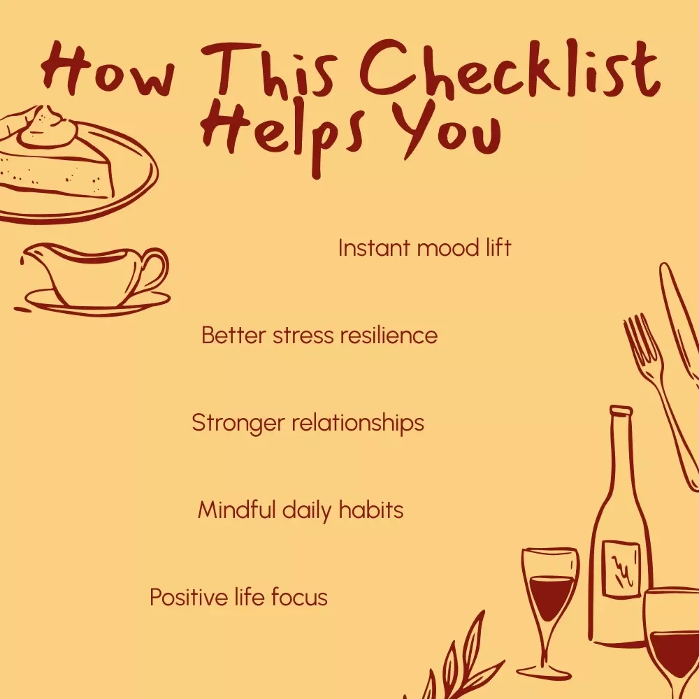 Gratitude Boost: Simple Steps for a Happier Mind | Printable Checklist | Digital Download | Why Gratitude Improves Mental Health | Self-Care & Mindfulness Tool