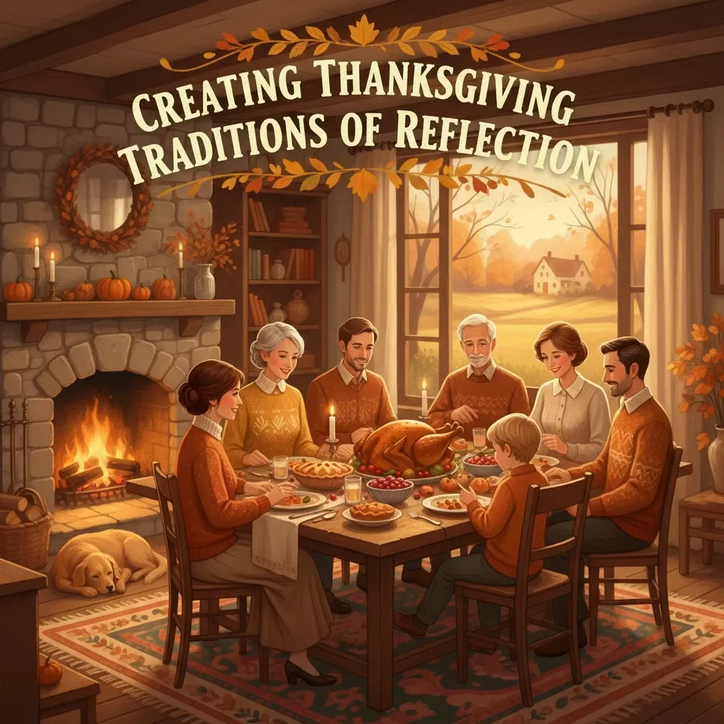 Creating Thanksgiving Traditions of Reflection | Printable Thanksgiving Guide, Family Gratitude Rituals, Mindful Holiday Reflection eBook, Digital Download