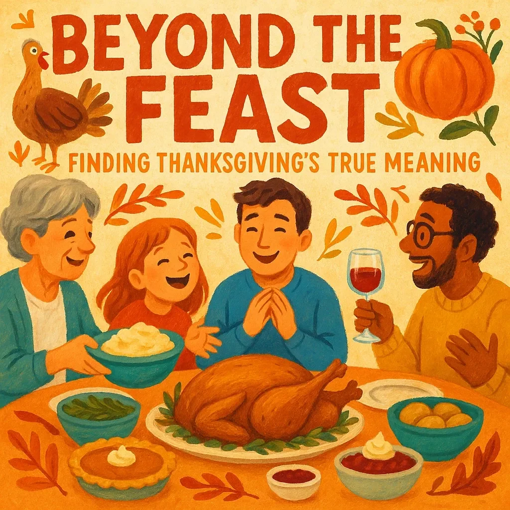 Beyond the Feast: Finding Thanksgiving’s True Meaning | Printable Digital eBook | Discover What is the Deeper Meaning of Thanksgiving Beyond Food | Gratitude, Reflection & Mindfulness Guide
