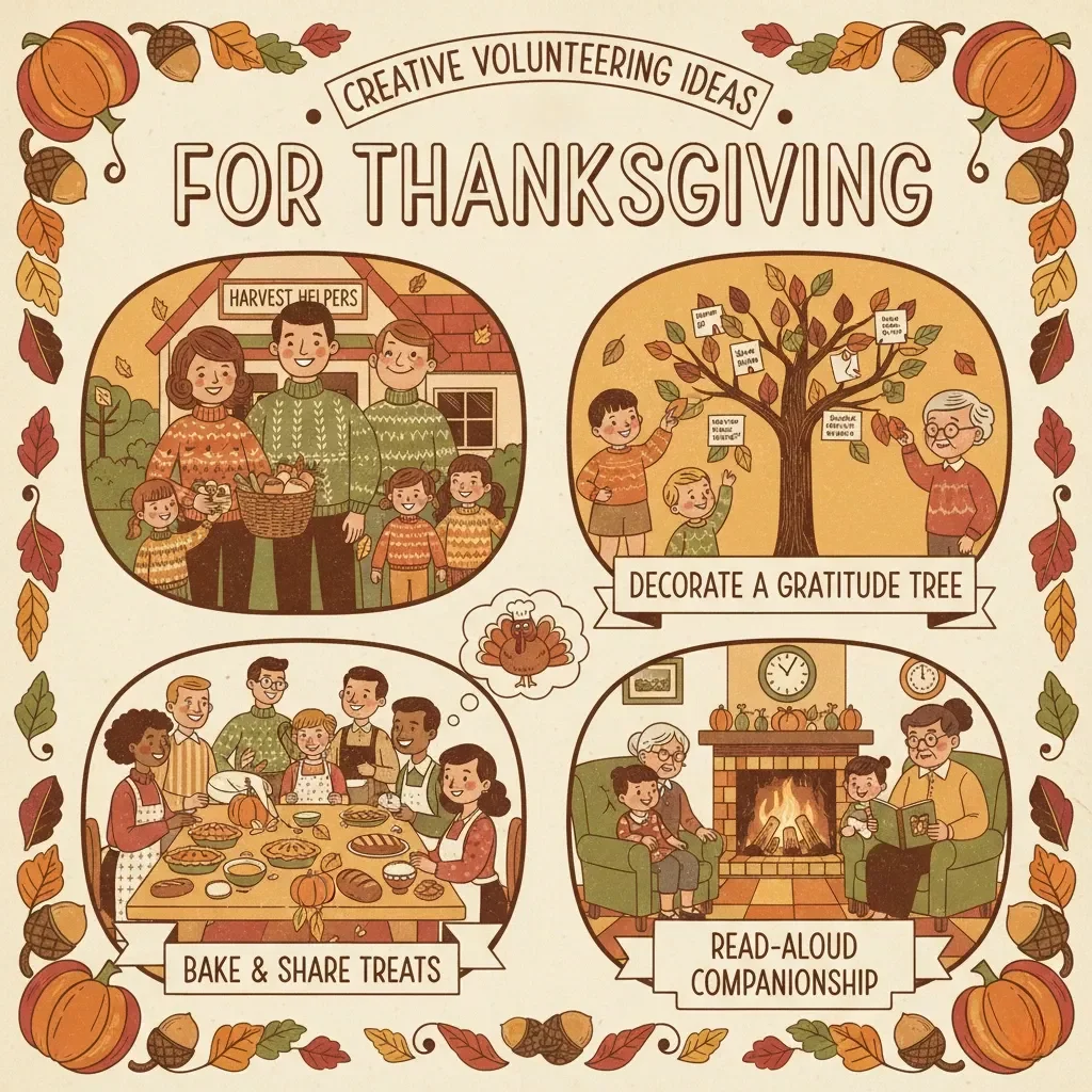 Creative Volunteering Ideas for Thanksgiving | Digital Download eBook, Community Service Guide, Virtual Volunteering Checklist, AI Volunteering Planner