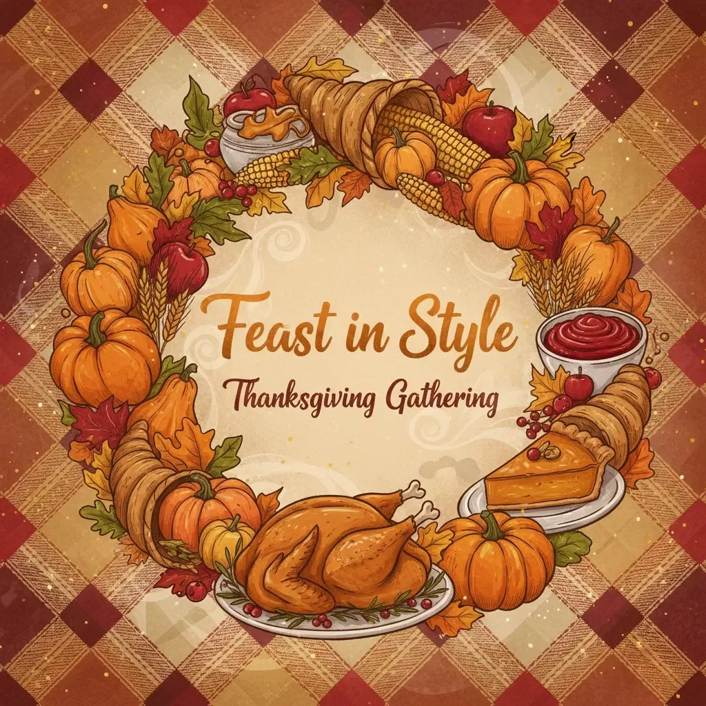 Feast in Style | Thanksgiving Table Setting Guide | Holiday Table Decor Ideas | AI-Enhanced Hosting eBook | Digital Download for Elegant Entertaining