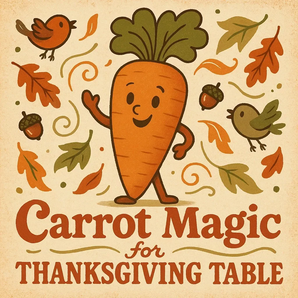 Carrot Magic for Thanksgiving Table | Ebook Guide to Carrot Recipes for Thanksgiving – Delicious Side Dishes, Mains, Soups & Desserts