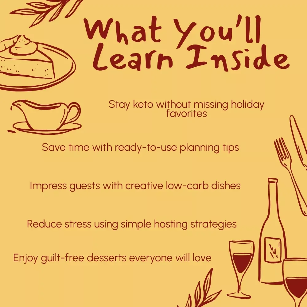 Your Keto Thanksgiving Playbook | Keto Holiday eBook, Low-Carb Thanksgiving Menu Guide, Keto Recipes & Hosting Tips for a Stress-Free Feast