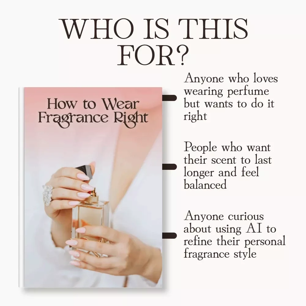 How to Wear Fragrance Right | Digital Fragrance Guide for Men & Women | eBook on Applying Perfume, Finding Your Scent Balance & Using AI for Personalized Fragrance Routines | Printable Checklist & Scent Layering Tips