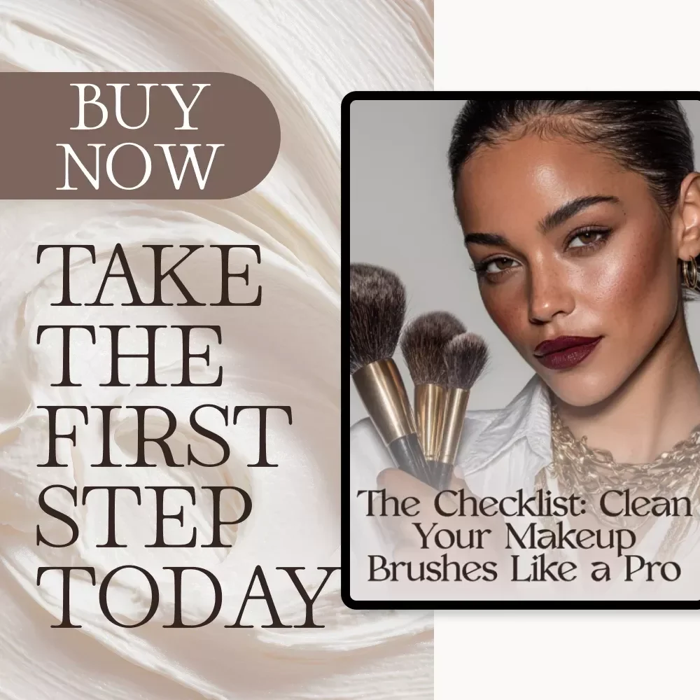 The Checklist: Clean Your Makeup Brushes Like a Pro | Printable Digital Download | How to Clean Makeup Brushes Effectively Guide for Beauty Lovers, Makeup Artists & Skincare Enthusiasts