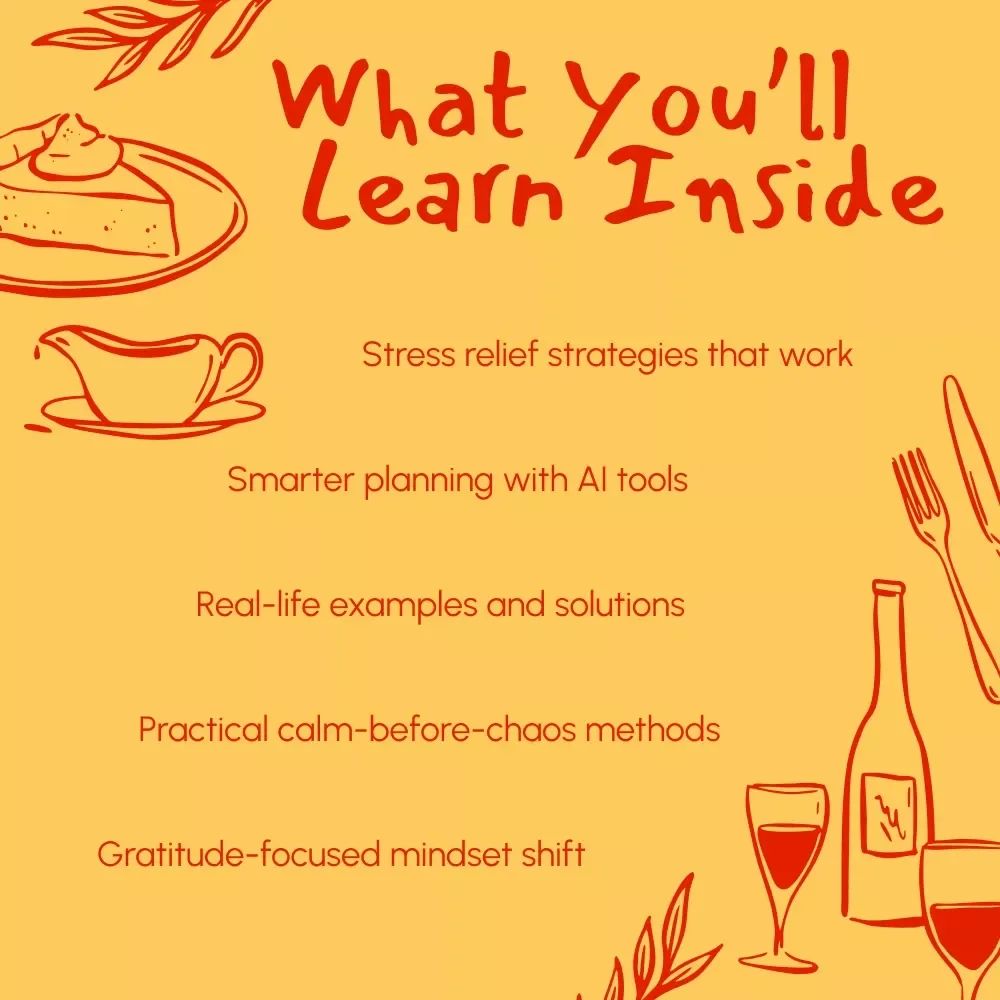Grace over Gravy: A Practical Guide to Managing Thanksgiving Stress | Digital Download | How to Manage Thanksgiving Stress Guide for Hosts & Guests | Printable PDF Holiday Planner