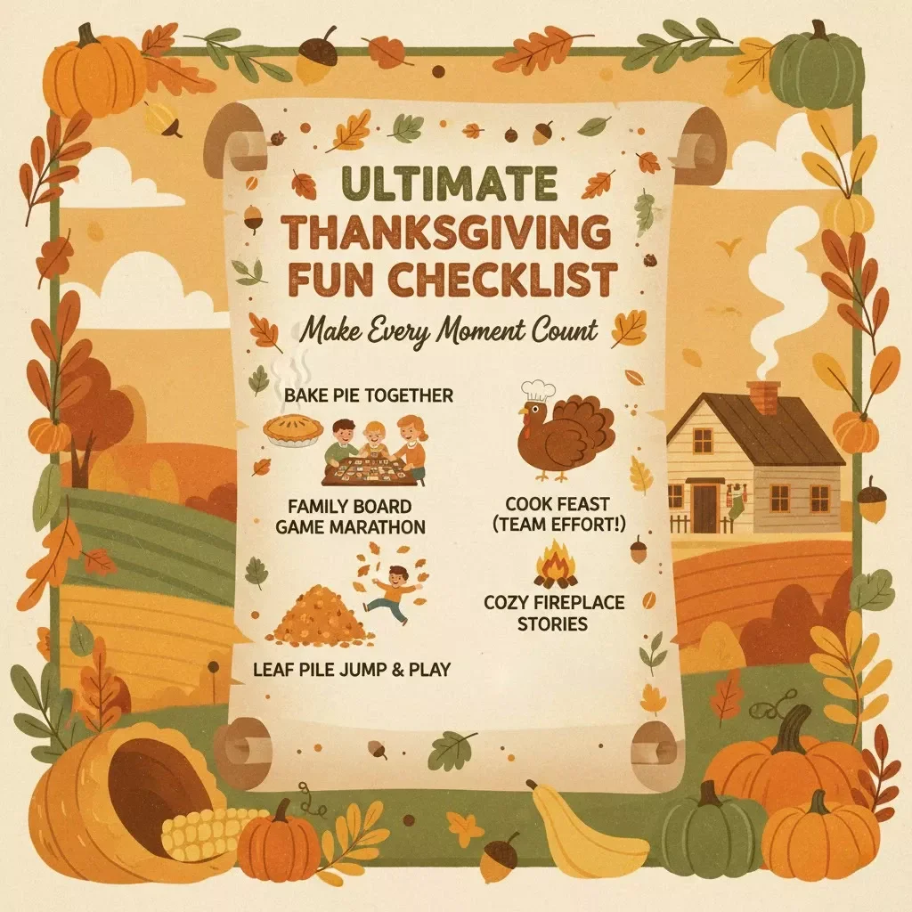 Ultimate Thanksgiving Fun Checklist: Make Every Moment Count | Printable Thanksgiving Activities, Family Games & Things to Do on Thanksgiving Guide