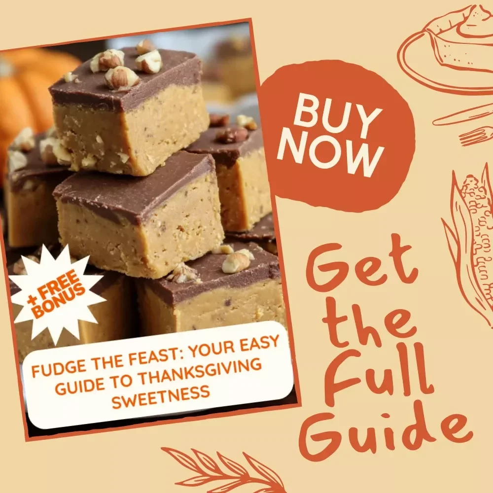 Fudge the Feast: Your Easy Guide to Thanksgiving Sweetness | Digital Download eBook, Thanksgiving Dessert Recipes, AI Cooking Tips, Holiday Fudge Making Guide