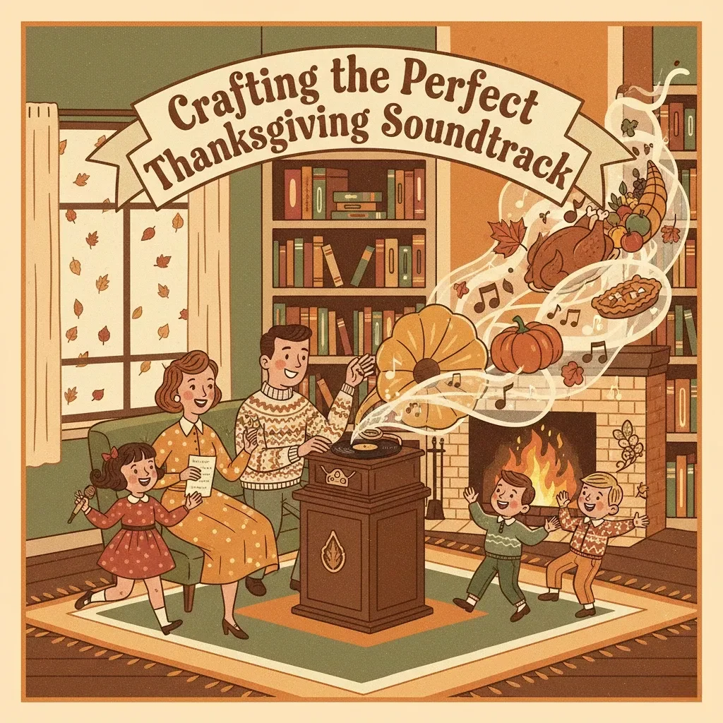 Crafting the Perfect Thanksgiving Soundtrack | Digital Download Guide for Curating the Ultimate Thanksgiving Playlist | eBook, Music Planner, and Holiday Playlist Checklist
