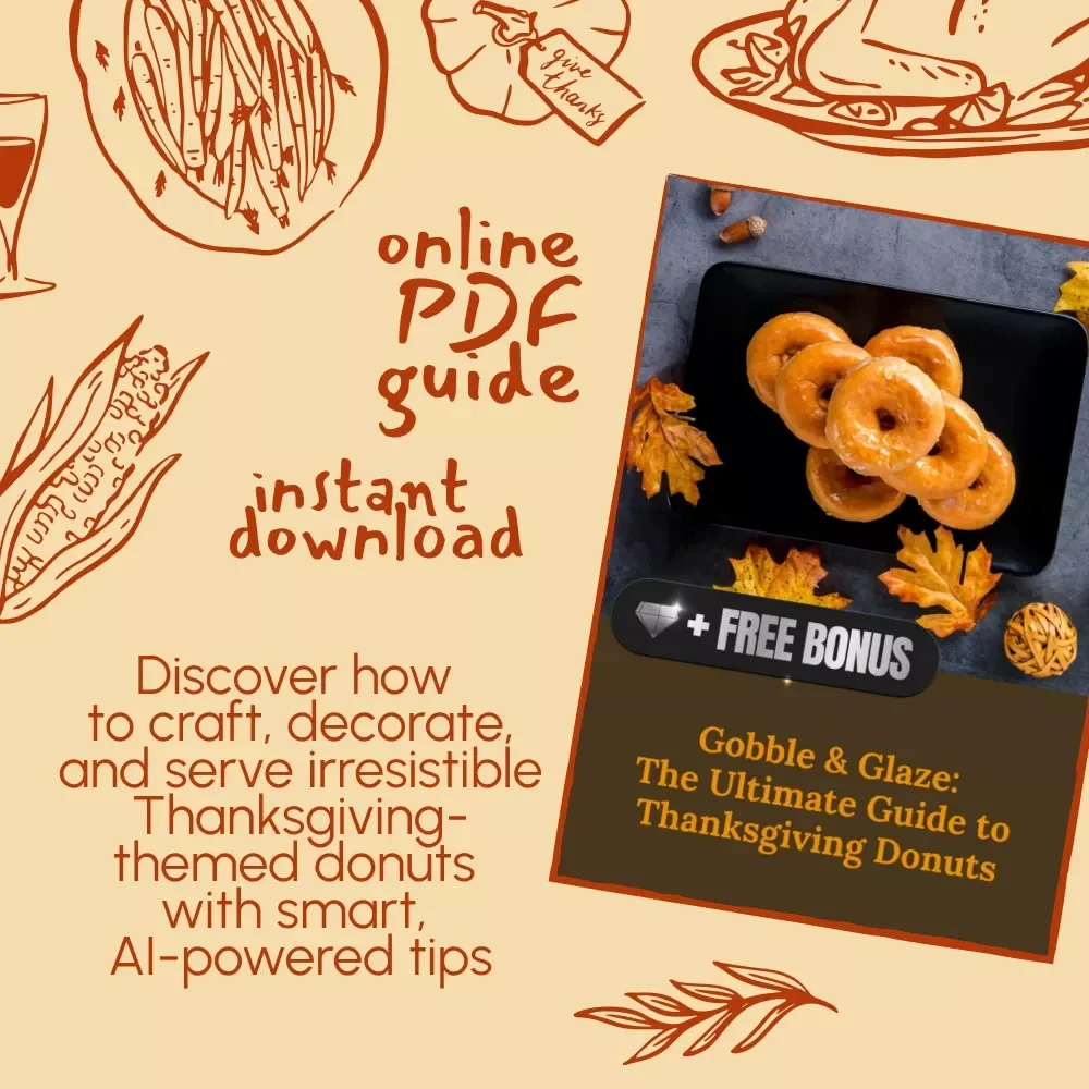 Gobble & Glaze: The Ultimate Guide to Thanksgiving Donuts | Digital Download eBook for Fall Baking, Holiday Dessert Ideas & The Best Way to Prepare Thanksgiving Donuts