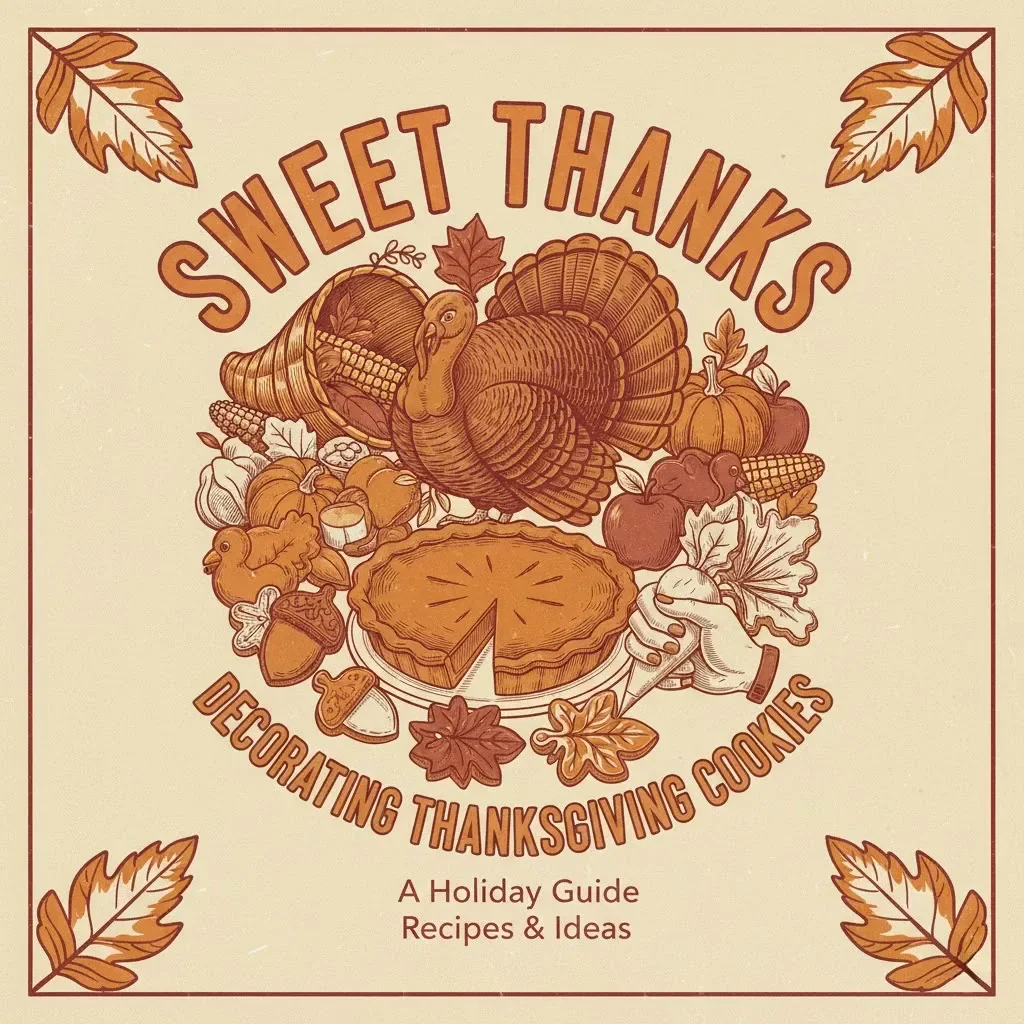 Sweet Thanks: A Creative Guide to Decorating Thanksgiving Cookies | Digital Download eBook for Beginners & Bakers | How to Decorate Thanksgiving Cookies Step-by-Step