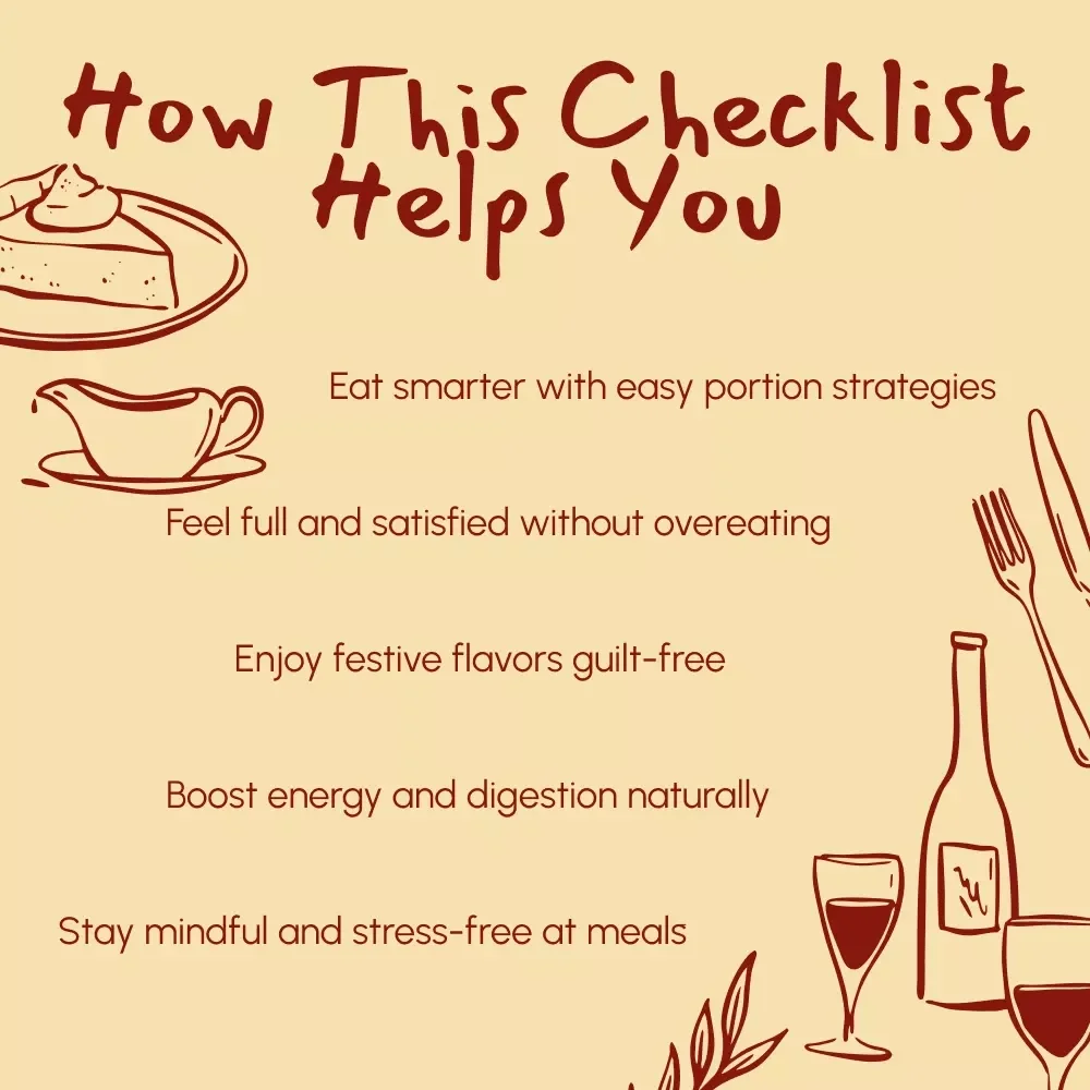 Gobble Your Way to Health – Holiday Wellness Checklist | Stay Fit, Energized & Mindful During Festive Feasts | How to Stay Healthy During the Holidays Digital Download