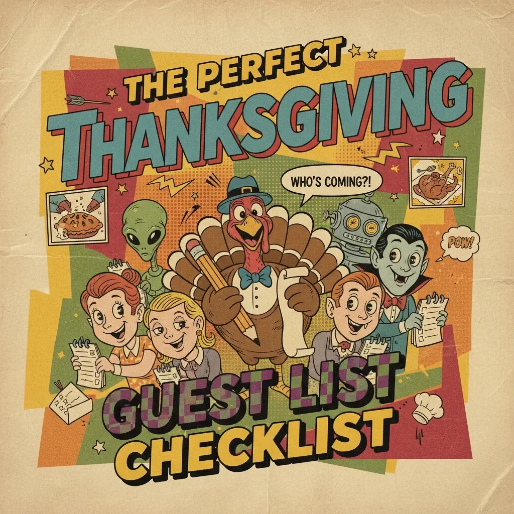The Perfect Thanksgiving Guest List Checklist | Digital Download | Holiday Planning Guide for a Stress-Free and Enjoyable Thanksgiving