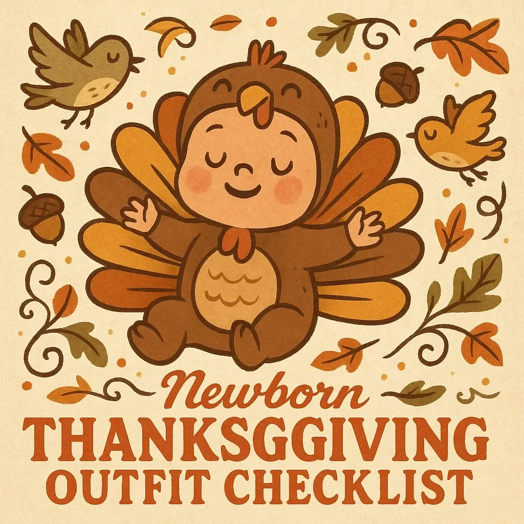 Newborn Thanksgiving Outfit Checklist | Cozy & Stylish Baby Holiday Guide | Printable Digital Download for New Parents | Fall Baby Outfit Planner | newborn thanksgiving outfit