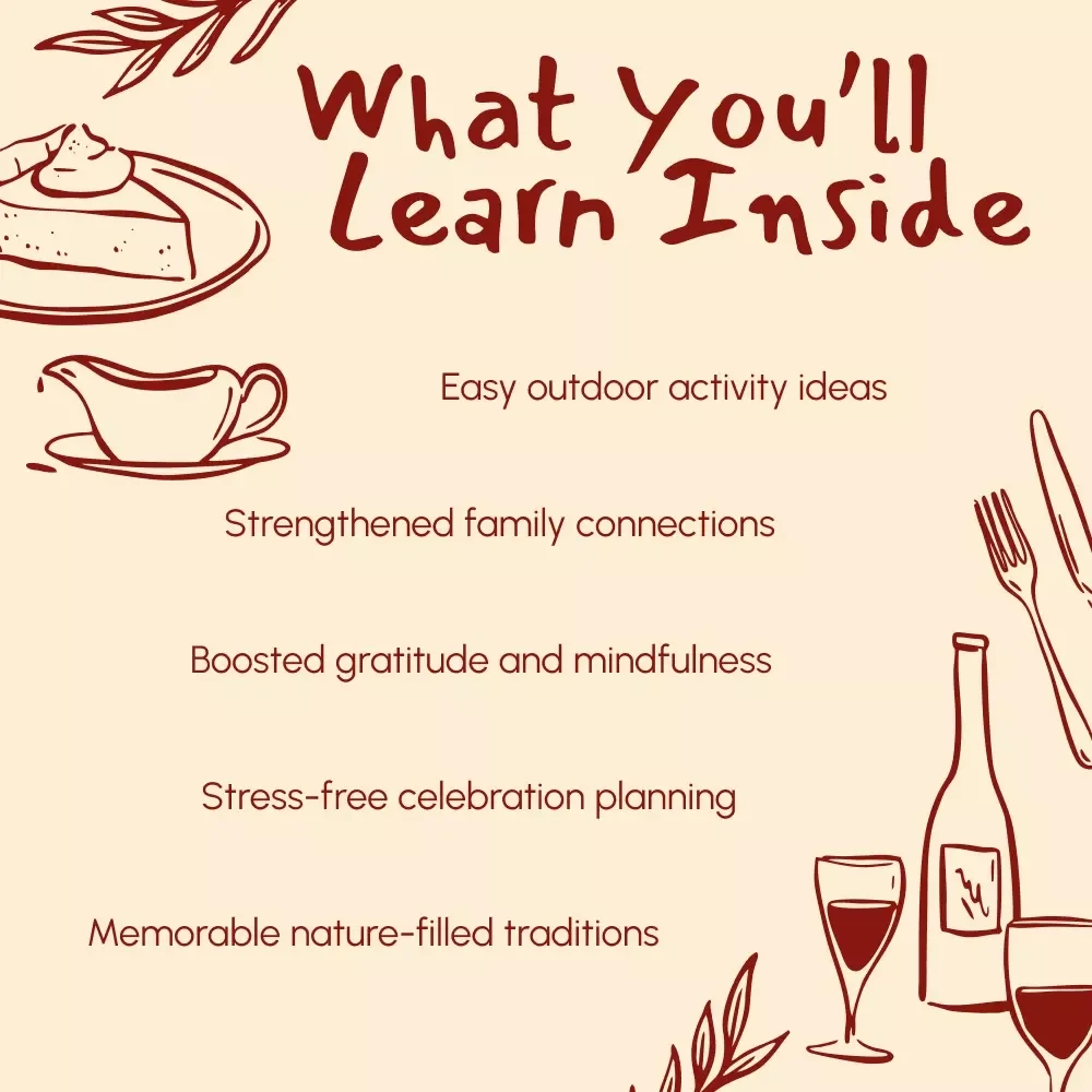 Creative Ways to Celebrate Thanksgiving in Nature | Outdoor Thanksgiving Activities eBook | Family-Friendly Digital Download for Memorable Outdoor Celebrations